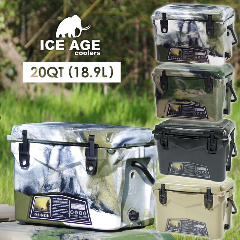 ICE AGE アイスエイジ クーラーボックス cooler 20QT(18.9L) 選べる4 ...