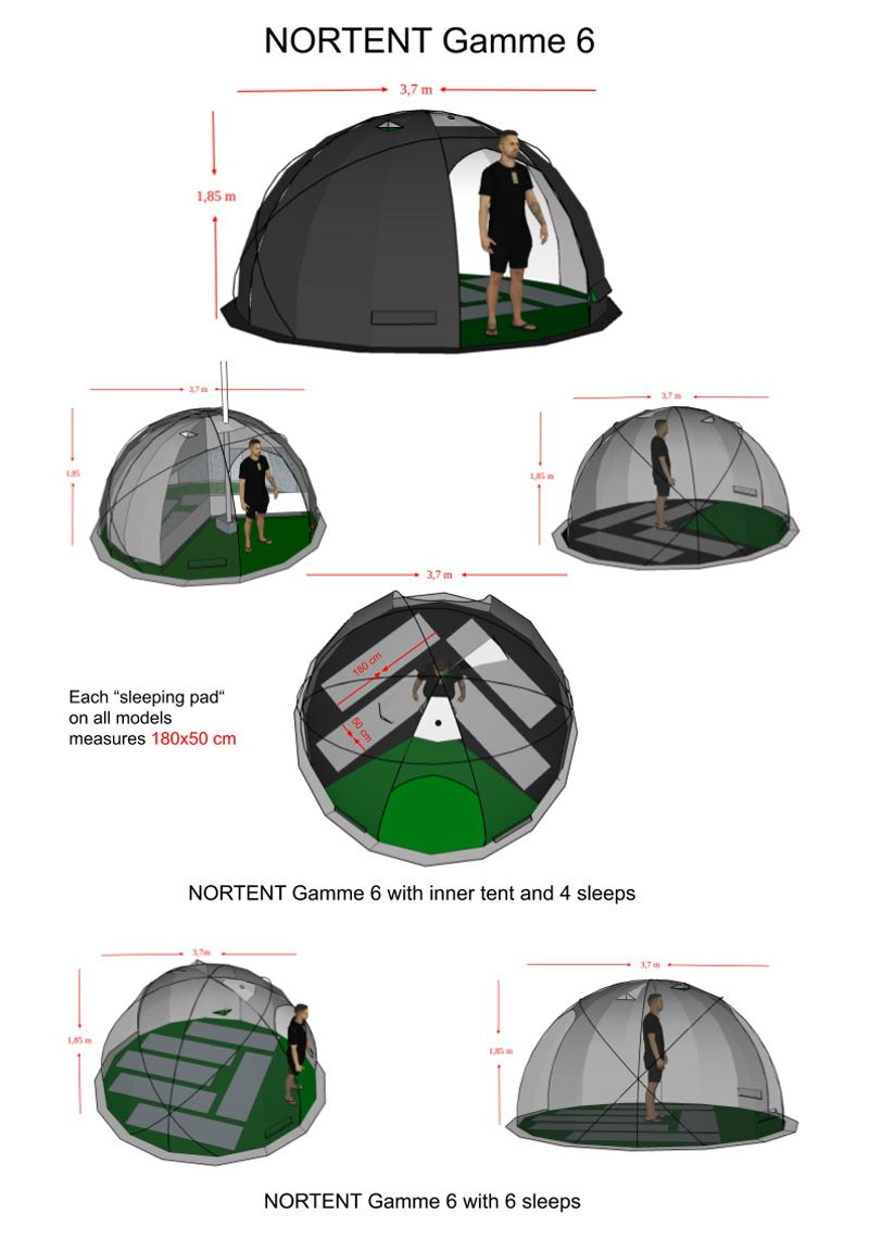 Nortent Gamme 6 Arctic stone grey ノルテント ギャム6 ストーン 