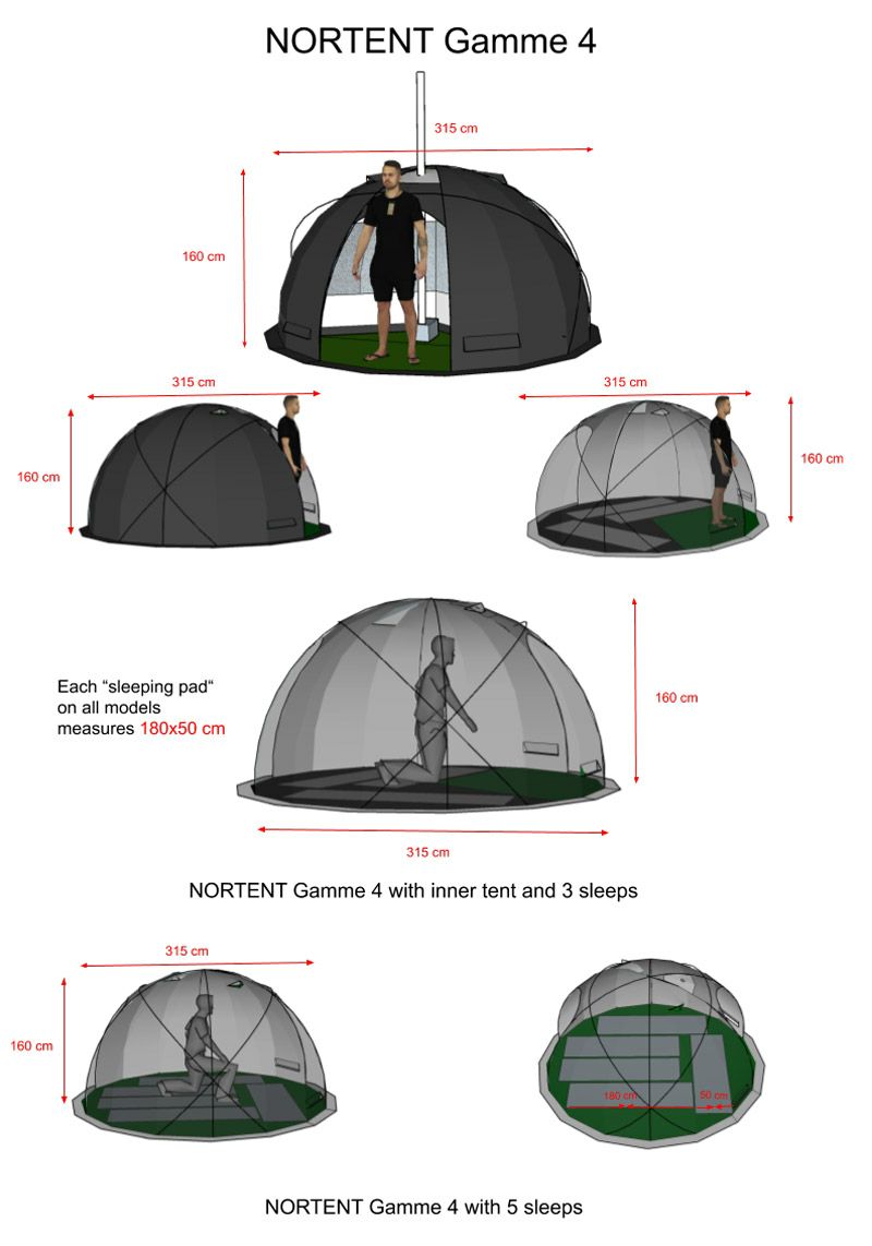 Nortent Gamme 4 Arctic stone grey & Innertent ノルテント ギャム4 ストーングレイ Arcticモデル  本体＋インナーテントセット | BARONESS OUTDOOR（バロネスアウトドア）