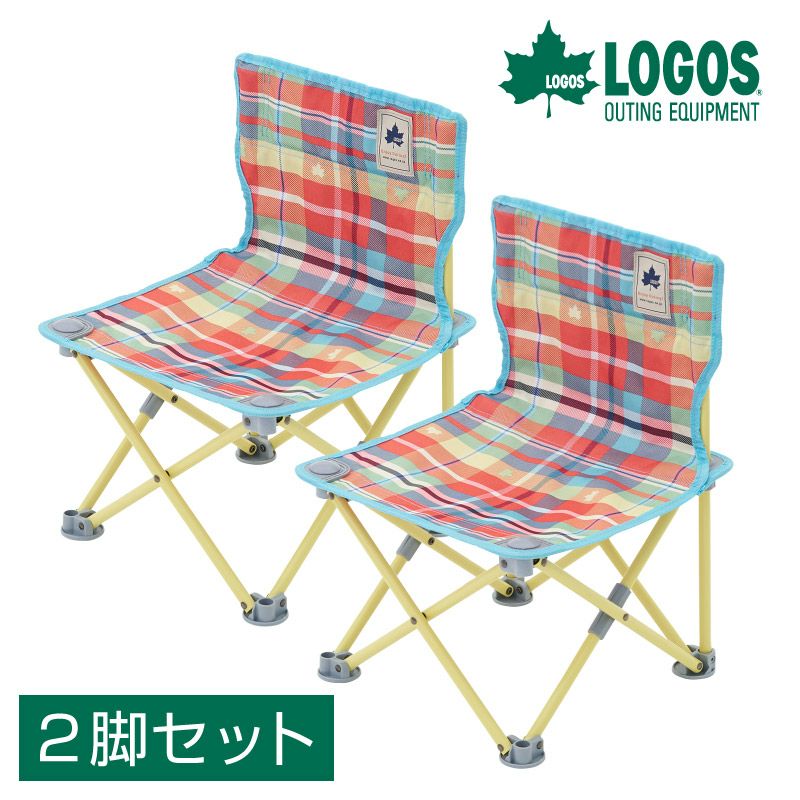 LOGOS - LOGOS コンパクトチェア 2脚セット アウトドアチェアの