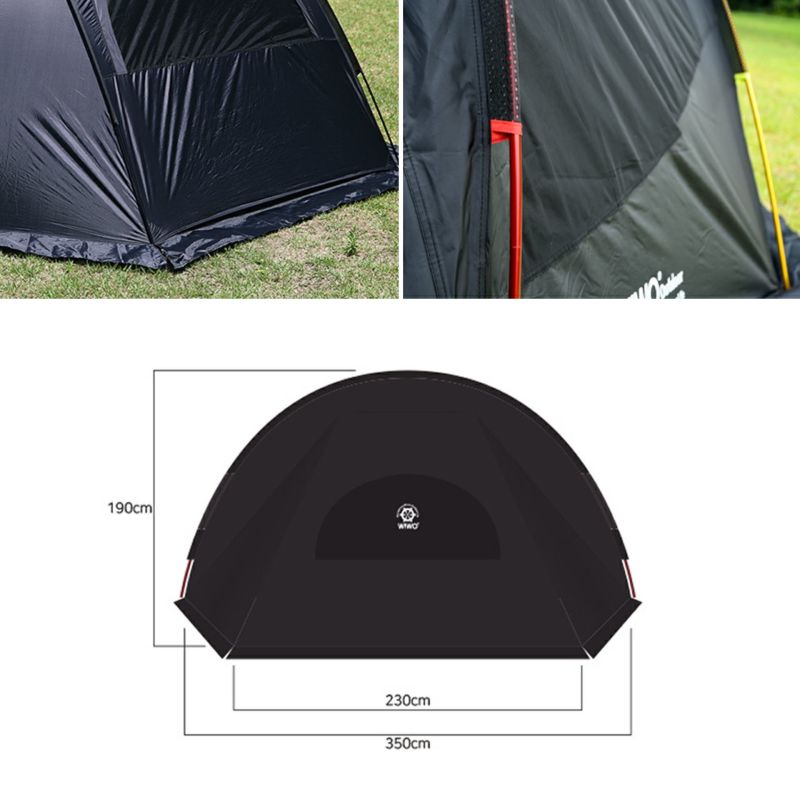 WIWO BLACK SHELTER [L] キャンプテント WIWO Outdoor(ウィーオ)】NEWブラックシェルター NEW BLACK